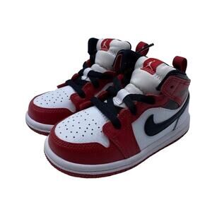 Nike Jordan 1 Mid Chicago White Heel (2020) 640735 173 Size 7C Toddler's NEW